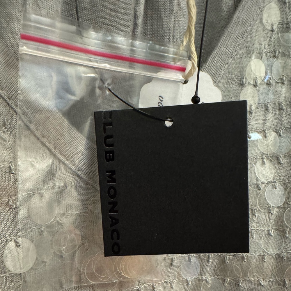 Club Monaco Grey Sequin Dress - Picture 5 of 6